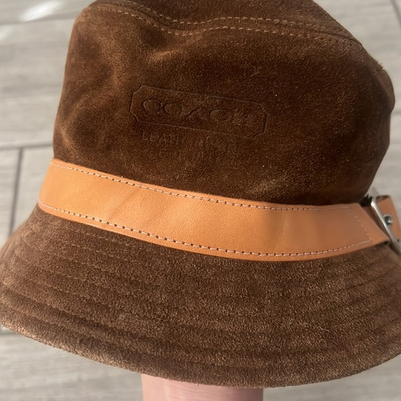 Coach Brown Suede Bucket Hat Size Small - Picture 3 of 8